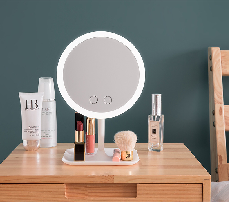 Miroir de maquillage lumineux